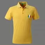 hugo boss sport t-shirts luxe retro  team italy jaune